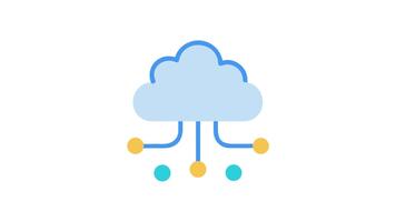 moln nätverk ansluter till flera olika poäng, digital information utbyta video