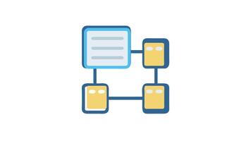 Connectivity diagram illustration for networking and communication applications video