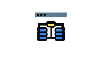 hierarchisch Struktur innerhalb Webseite Schnittstelle Diagramm Illustration Grafik Design video