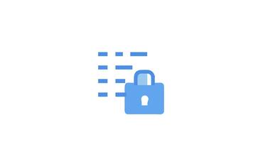 website veiligheid met hangslot shows gegevens encryptie icoon video