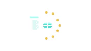 stilizzato dati Rete centro con file connessione illustrazione design video