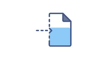 Document Editing Icon Indicating Cutting and Modification Process video