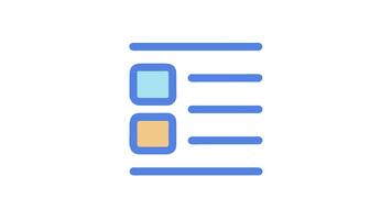 semplice piatto design ui interfaccia modello per applicazioni video