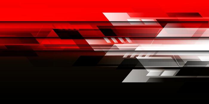 Abstract white technology cyber futuristic geometric creative design modern on red black space background vector