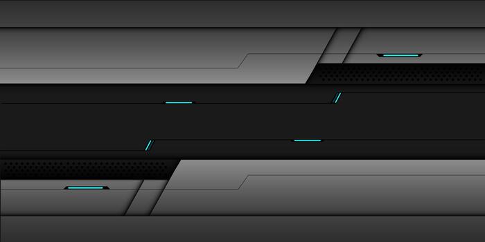 resumen metal negro línea ciber circulo malla geométrico diseño moderno futurista tecnología antecedentes vector