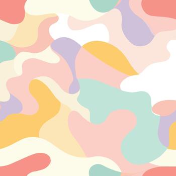 pastel resumen camuflaje modelo con suave formas y colores.eps vector