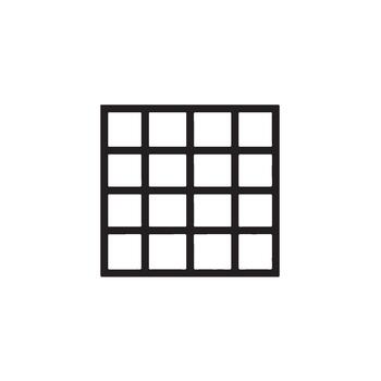 Geometric grid pattern creating a structured layout on a white background suggesting organization order and a sense of modern simplicit vector