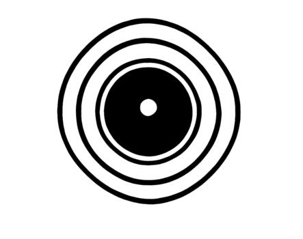 resumen objetivo icono en un sencillo blanco antecedentes representando atención precisión y logro en negocio y personal metas con claro vector