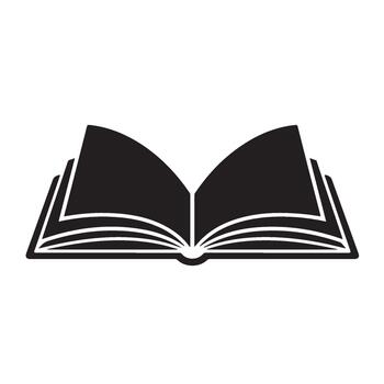 Open book displaying knowledge in a library setting symbolizing learning education and the pursuit of wisdom through reading and study vector