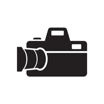 Sleek camera capturing memories in a bright studio symbolizing creativity and photographic passion with a minimalist and modern design vector