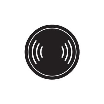 resumen inalámbrico señal icono radiante olas simbolizando digital conectividad y moderno vector