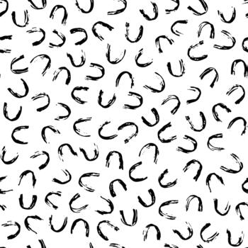 sin costura seco cepillo sencillo carrera modelo. rayado arco conformado líneas, sencillo arenoso manchas curvo cepillo golpes sin costura antecedentes. minimalista fondo. vector