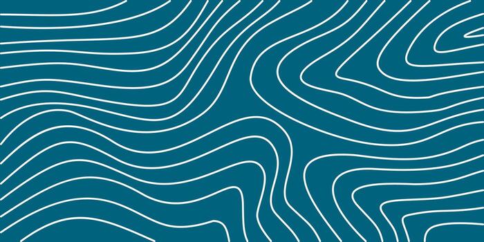 minimalista antecedentes con resumen blanco contorno líneas creando un moderno topográfico mapa modelo en un oscuro azul lona vector