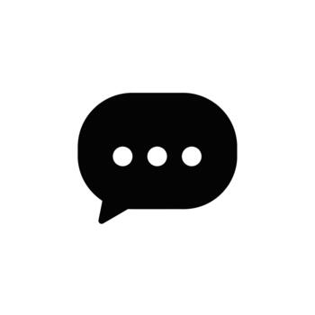 moderno comunicación icono simbolizando en marcha digital mensaje intercambiar y virtual diálogo vector