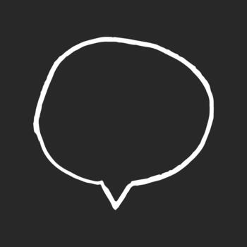 mano dibujado lápiz de color marco habla burbuja en casual bosquejo estilo. texto caja pizarra tiza y lápiz trazos, juguetón diálogo nube. vector