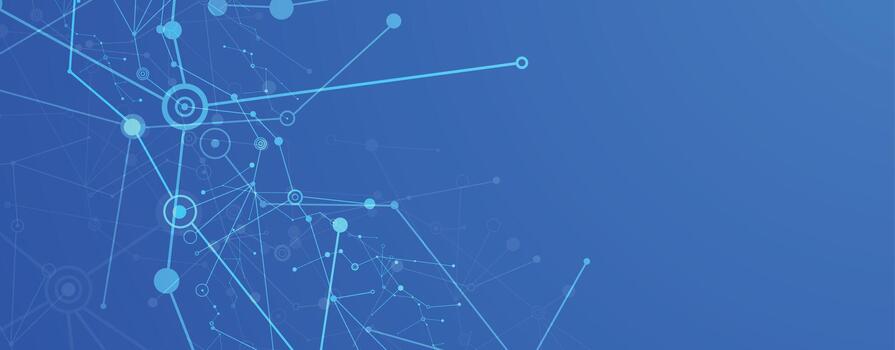 Blue Plexus effect on abstract background vector