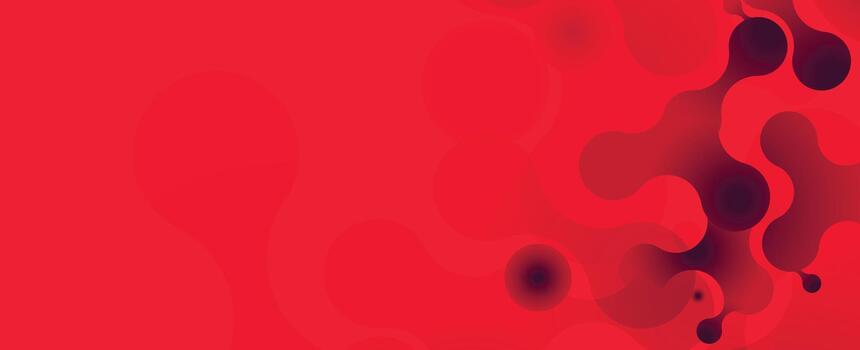 resumen rojo tecnología antecedentes con metaball formas vector
