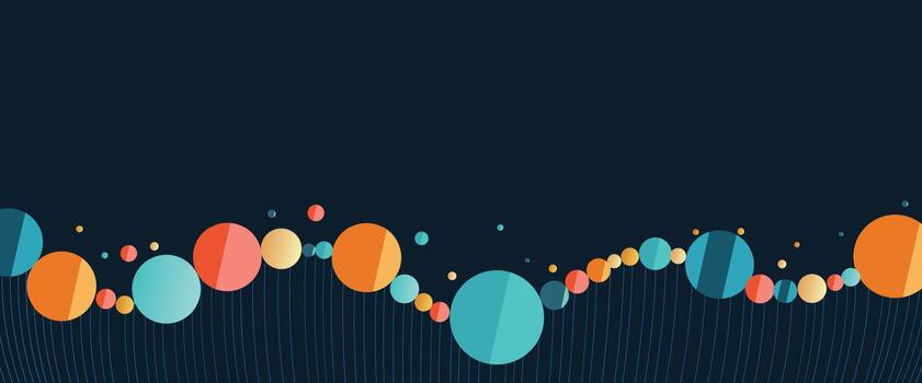 un resumen antecedentes con vistoso círculos vector