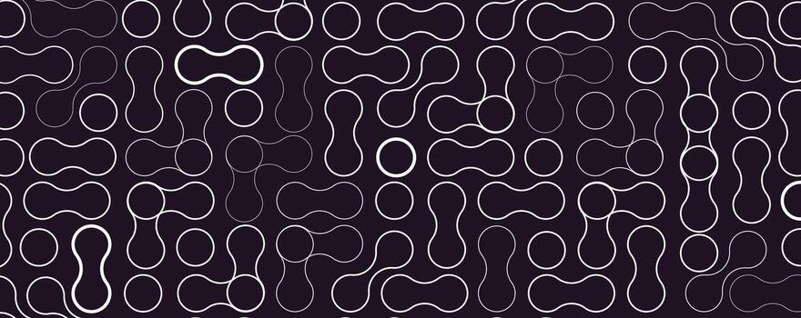 Metaballs shapes abstract technology geometric background vector