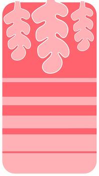 rosado resumen botánico antecedentes con hoja formas y suave rayas vector