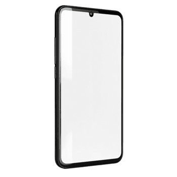 moderno smartphone modello isolato su trasparente sfondo vuoto schermo mobile dispositivo per App disegno, ui UX presentazione, marchio, Prodotto Schermo, e digitale pubblicità progetti png