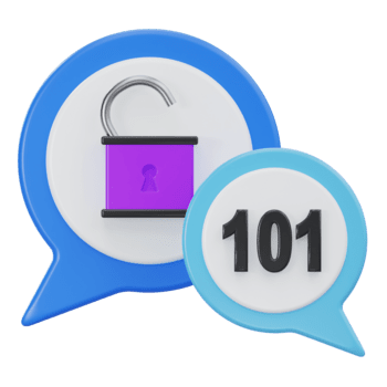 3d sichern Nachrichtenübermittlung mit sperren und binär Code Illustration png