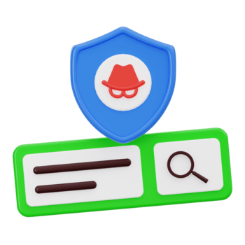 3d seguro hojeada icono con proteger y hacker png