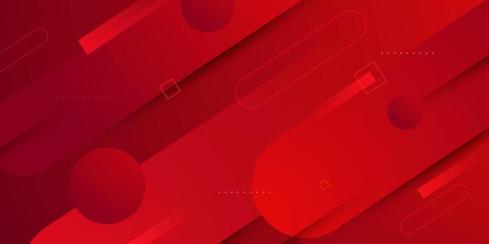 Abstract red dynamic shapes color background design. Simple and trendy banner background concept. vector