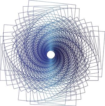 resumen cuadrado espiral modelo diseño vector