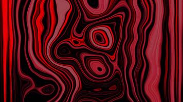 Animated Abstract Red and Black Flowing Liquid Background Loop, Dynamic Psychedelic Marble Pattern Texture, Fiery Energy video