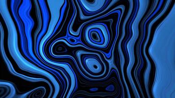 animiert abstrakt Blau und cyan fließend Flüssigkeit Hintergrund Schleife, dynamisch psychedelisch Marmor Muster Textur video