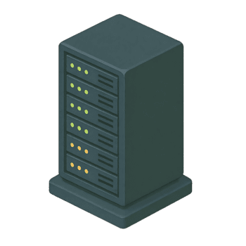 Server Gestell isometrisch 3d Symbol, sichern Ihre Daten mit ein modern Server Gestell zum zuverlässig Wolke Computing und Netzwerk Infrastruktur png