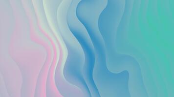 abstrakt vätska bakgrund design med slät pastell lutning färger skapande en modern vågig mönster textur video