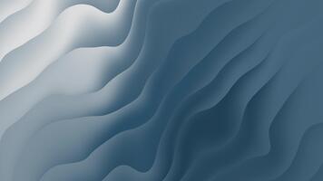 slät abstrakt lutning bakgrund med strömmande vågig rader i Häftigt blå och vit toner för modern design video
