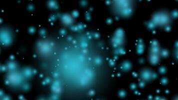astratto raggiante alzavola blu cerchi la creazione di un' bellissimo futuristico bokeh leggero effetto sfondo per tecnologia e scienza concetti video