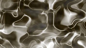 abstrakt vågig mönster av ljus reflekterande på vatten yta. perfekt för bakgrunder, design projekt, digital konst, eller konstnärlig begrepp. video