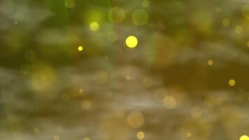 sfocato Marrone sfondo con luminosa giallo bokeh luci adatto per astratto sfondi, festivo disegni, e riscaldato visivo progetti. video