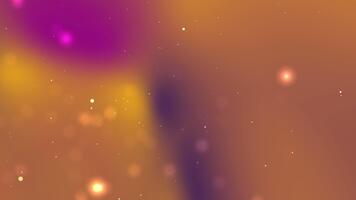 Blurred gradient of purple orange and scattered bokeh lights. Suitable for backgrounds, web design, and vibrant graphic projects. Great for creating artistic visual displays. video