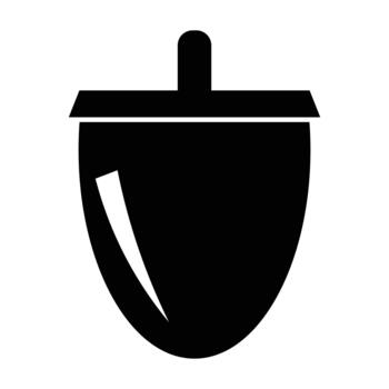 Nut icon design. Contains nut silhouette symbol for food label isolated on white background. Modern and editable nut icon web design. Simple icon illustration. eps 10 vector