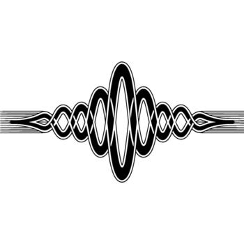 un sorprendentes representando un resumen forma de onda modelo con intrincado entretejido oval formas y multa paralelo líneas creando un sentido de dinámica movimiento y simetría vector