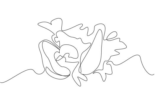 Continuous one line drawing avocado cut into 2 parts and splash juice comes out from the bottom. Healthy nutrition from a slice of avocado. Juice Splash. Single line draw illustration vector