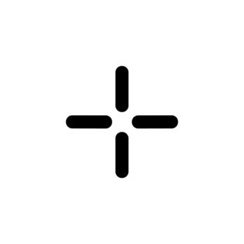 sencillo negrita línea más firmar forma elemento icono gráfico vector