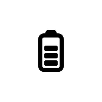 sencillo línea Arte batería nivel indicador lleno poder icono símbolo vector