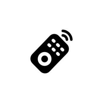 Simple Glyph Style Remote Control Device Technology Gadget Icon vector