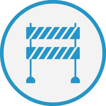 Road Block Web-Based Design Element Icon vector