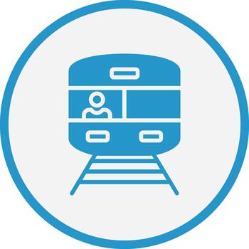 Train Futuristic UI Mark Symbol vector