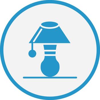 Table Lamp Futuristic UI Mark Symbol vector