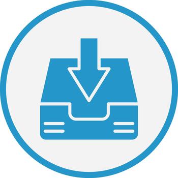 Inbox Interface Line Graphic Element vector