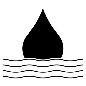 Drop of water icon. Simple illustration of drop of water icon for web vector