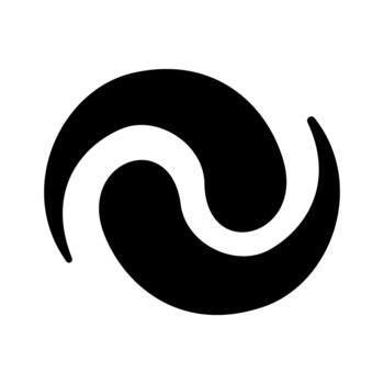 Spiral web icon in trendy flat style isolated on white background. Swirl symbol for your web site design, logo, app, UI. vector